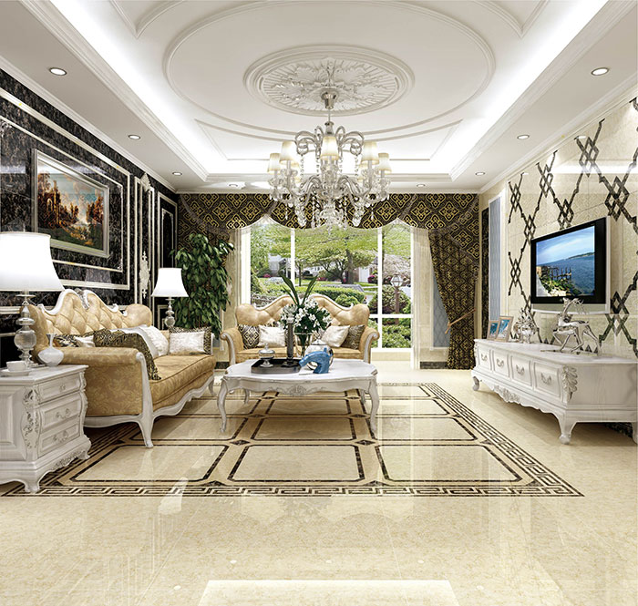 02.Z6官网瓷砖客厅KMA98008-KMB98005成效图