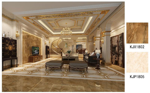 Z6官网金刚釉瓷砖维也纳金玉KJP1805成效图