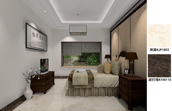 Z6官网瓷砖利用成效：徐州开元翡翠湾G户型装建成效鉴赏