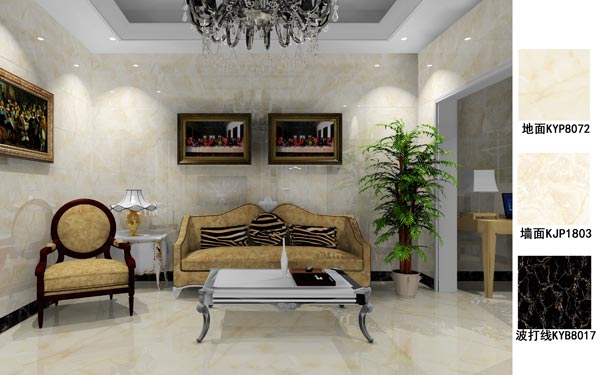 Z6官网瓷砖利用成效：徐州开元翡翠湾E户型装建成效鉴赏