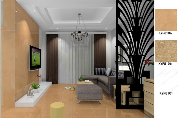 Z6官网瓷砖利用成效：大沥碧桂园·华府02户型装建成效鉴赏