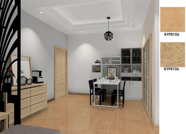 Z6官网瓷砖利用成效：大沥碧桂园·华府02户型装建成效鉴赏