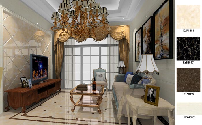 Z6官网家装：东莞南城丽水佳园75㎡简欧风格装建鉴赏