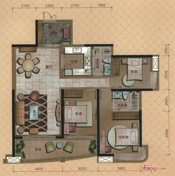 Z6官网家装：佛山桂丹颐景园127㎡简约现代装建成效鉴赏