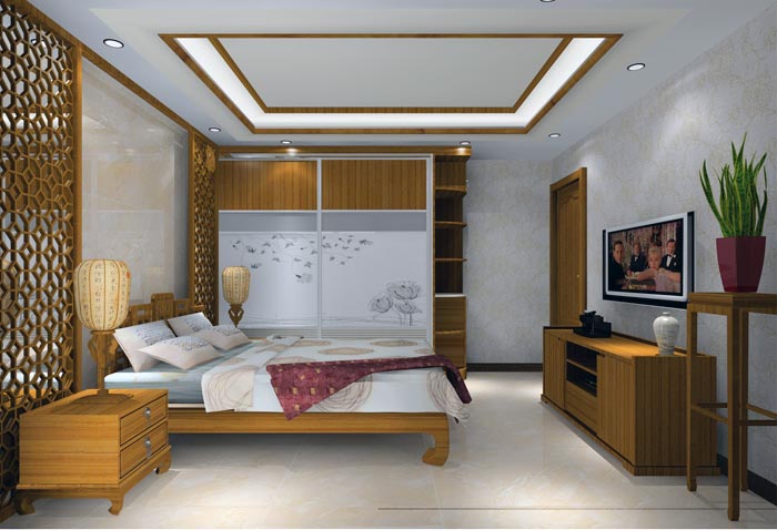 Z6官网家装：井冈山和谐家园安设幼区130㎡中式风格装建鉴赏