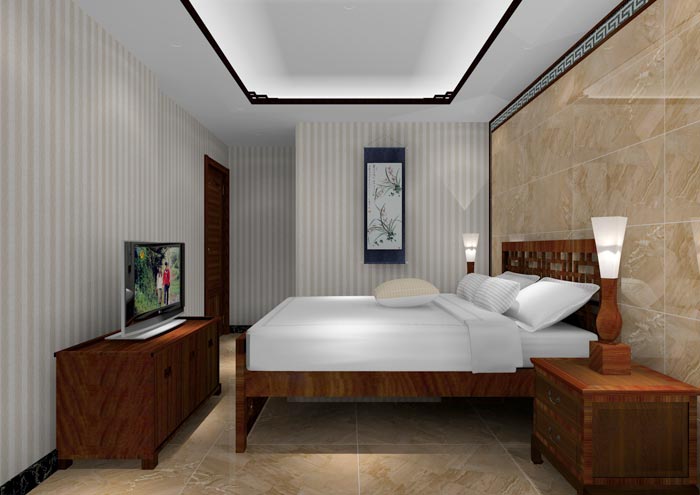 Z6官网家装：佛山狮山上林苑90㎡中式风格装建鉴赏