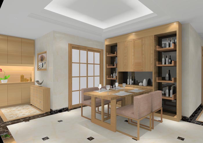 Z6官网家装：顺德碧桂园桂澜山108㎡的新中式风格装建鉴赏