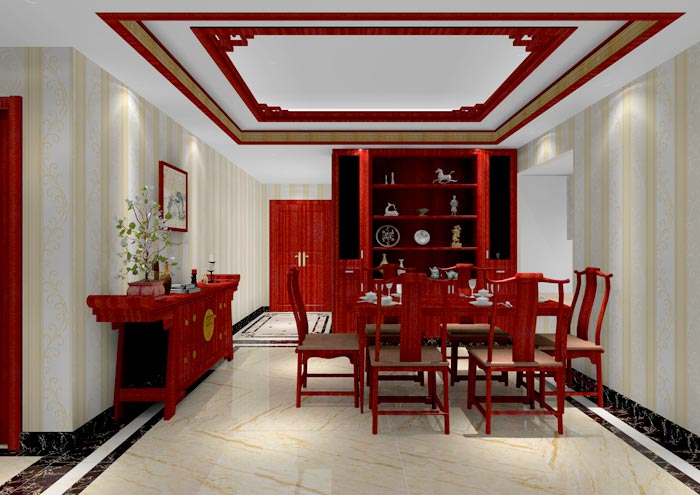 Z6官网家装：佛山佛山容桂颐澳花圃112㎡的中式风格装建鉴赏