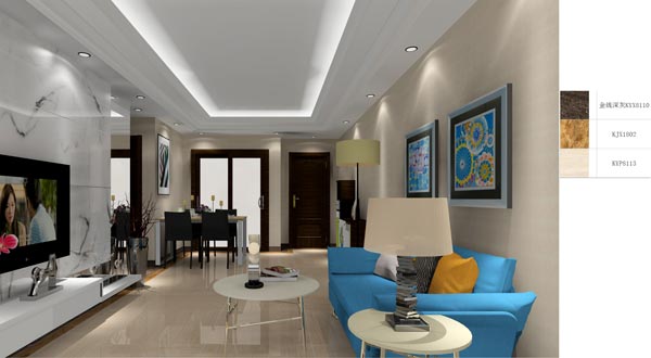 Z6官网家装：成都时期锦绣59㎡的现代风格装建鉴赏