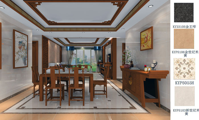 Z6官网家装：佛山禅城怡翠晋盛花圃132㎡的中式风格装建鉴赏