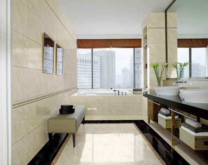 现代装璜中，瓷砖已然不止是装璜资料了，选好瓷砖不仅能够免去装建后顾之忧，更能使家居空间设计感油然而生。卫生间作为家居空间尤为沉要的处所，若何选择瓷砖是评价卫生间曲直的重要阐发。