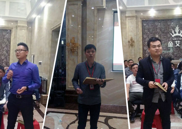 2017年11月2日晚，性命不息，进建不止Z6官网法定进建日，11月全公司人员进建会圆满实现，一路分享《干法》，乐于工作，开心生涯，即便在磨难中，只有拼命工作，就能带来不成思议的好运。过好每一天，就是成功之路！