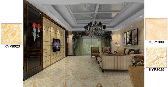 佛山万科·湖岸装建案例客厅成效图